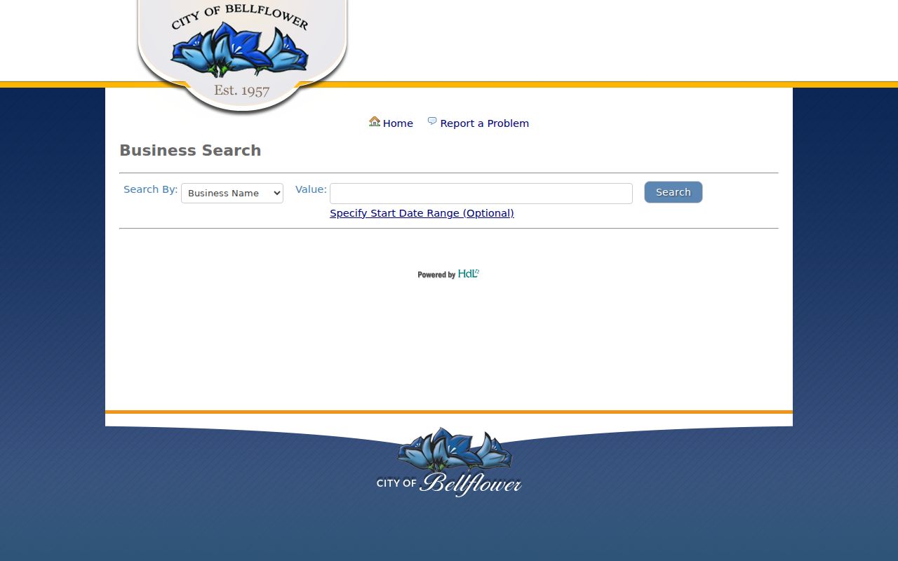 Bellflower people search through business license records