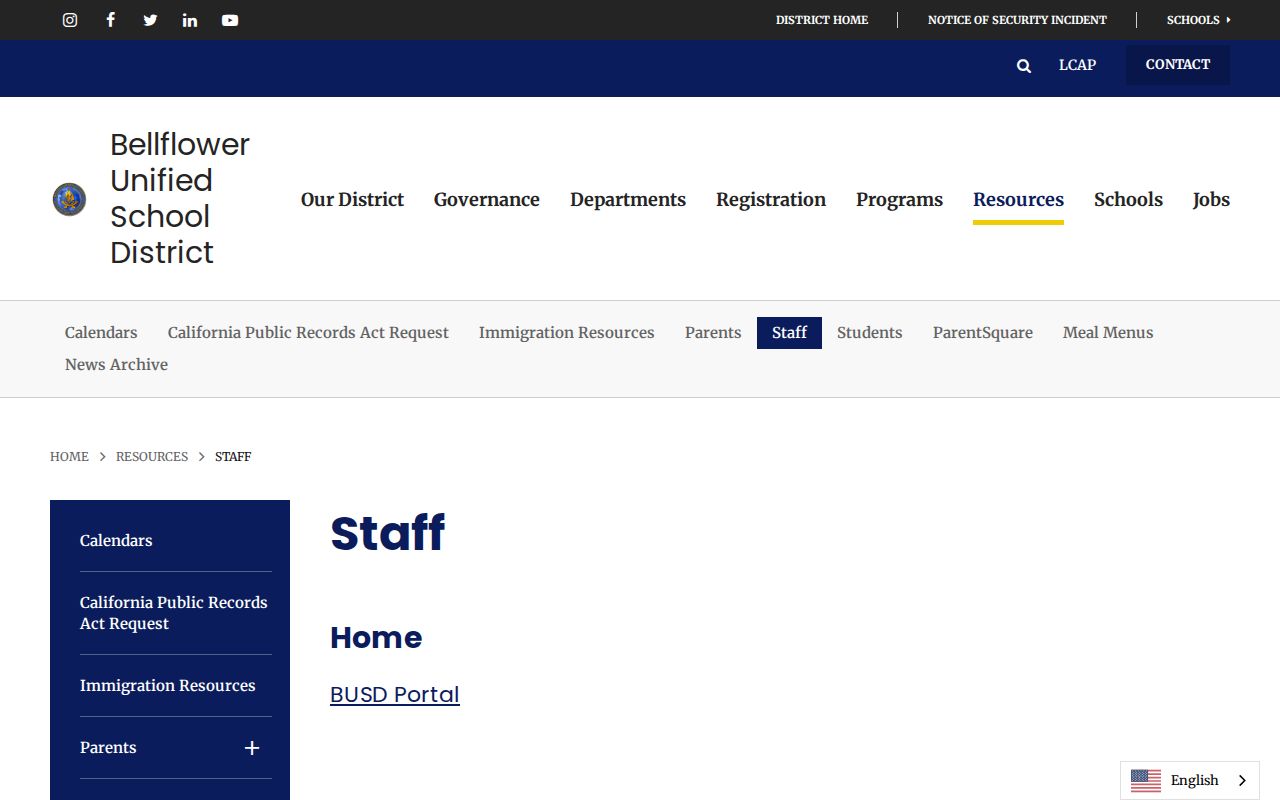 Bellflower people directories Bellflower Unified staff directory
